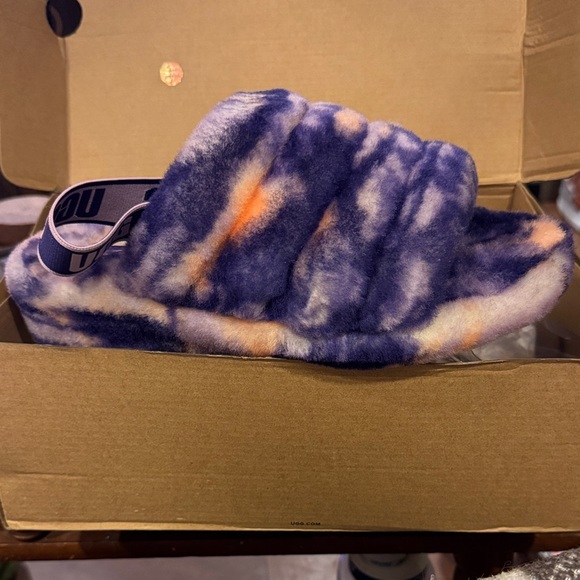 UGG Women's Slippers in Blue and Orange - Picture 1 of 5